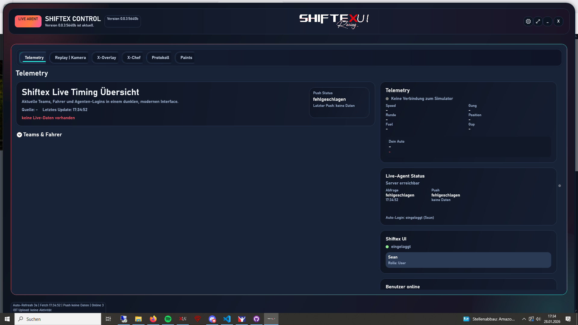 Shiftex Agent Screenshot 1