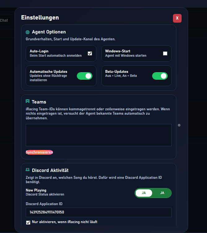 Shiftex Agent UI Screenshot 3